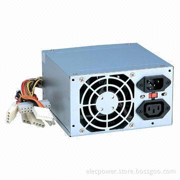 Computer Power Supply with 8cm Black Fan, High-efficiency
